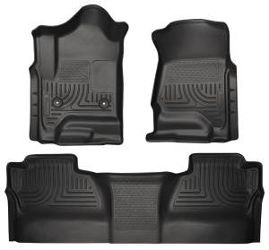Husky Liners - Husky Liners 14 Chevrolet Silverado/GMC Sierra WeatherBeater Black Front & 2nd Seat Floor Liners | 98231 - Image 4