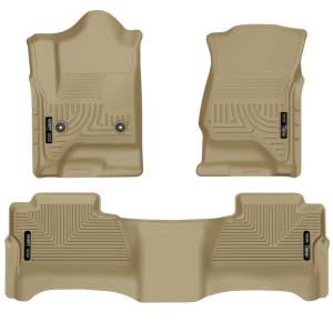 Husky Liners - Husky Liners 14 Chevrolet Silverado/GMC Sierra WeatherBeater Tan Front & 2nd Seat Floor Liners | 98233 - Image 4