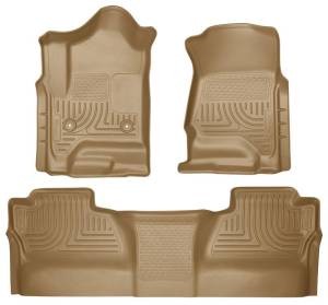 Husky Liners - Husky Liners 14 Chevrolet Silverado/GMC Sierra WeatherBeater Tan Front & 2nd Seat Floor Liners | 98233 - Image 5