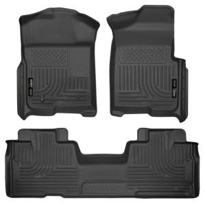 Husky Liners 09-12 Ford F-150 Super Cab WeatherBeater Combo Black Floor Liners | 98341 - Image 1