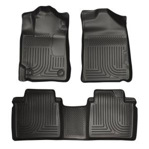 Husky Liners 07-11 Toyota Camry (All) WeatherBeater Combo Black Floor Liners (One Piece for 2nd Row) | 98511 - Image 3