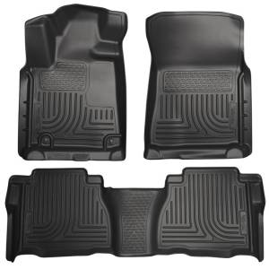 Husky Liners - Husky Liners 07-11 Toyota Tundra Double/CrewMax Cab WeatherBeater Combo Black Floor Liners | 98581 - Image 4