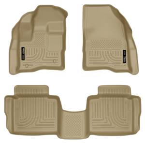 Husky Liners - Husky Liners 10-13 Ford Taurus WeatherBeater Combo Tan Floor Liners | 98703 - Image 2