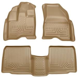 Husky Liners - Husky Liners 10-13 Ford Taurus WeatherBeater Combo Tan Floor Liners | 98703 - Image 5