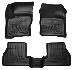 Husky Liners 2012 Ford Focus (4DR/5DR) WeatherBeater Combo Black Floor Liners | 98771