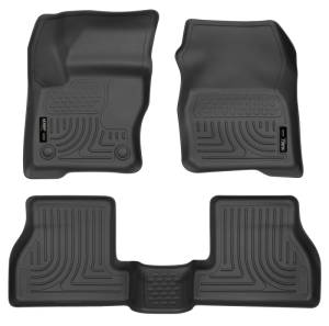 Husky Liners - Husky Liners 2012 Ford Focus (4DR/5DR) WeatherBeater Combo Black Floor Liners | 98771 - Image 5