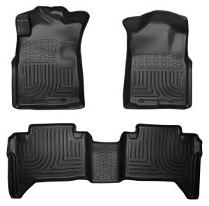 Husky Liners 05-13 Toyota Tacoma WeatherBeater Combo Black Floor Liners | 98951 - Image 2