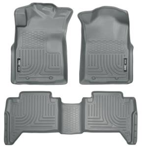 Husky Liners 05-13 Toyota Tacoma WeatherBeater Combo Grey Floor Liners | 98952 - Image 2
