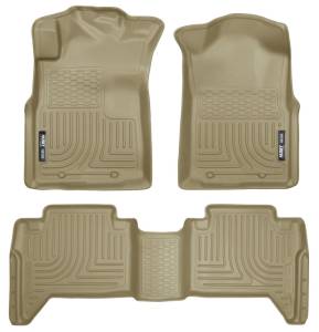 Husky Liners 05-13 Toyota Tacoma WeatherBeater Combo Tan Floor Liners | 98953 - Image 4