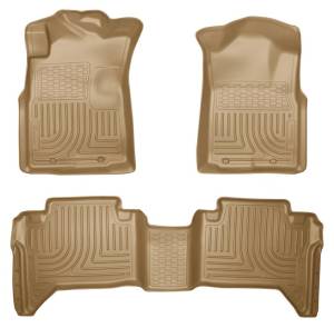 Husky Liners 05-13 Toyota Tacoma WeatherBeater Combo Tan Floor Liners | 98953 - Image 5