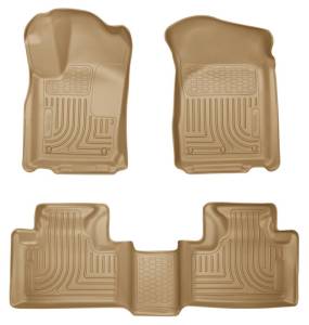Husky Liners 11-13 Dodge Durango / 11-13 Jeep Grand Cherokee WeatherBeater Combo Tan Floor Liners | 99053 - Image 2