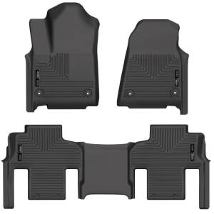 Husky Liners 2022 Jeep Grand Wagoneer Weatherbeater Black Front & 2nd Seat Floor Liners | 99111