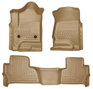 Husky Liners 2015 Chevy/GMC Tahoe/Yukon WeatherBeater Combo Tan Floor Liners | 99203 - Image 2
