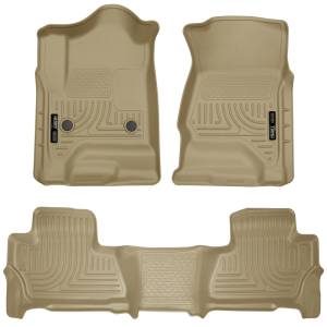 Husky Liners 2015 Chevy/GMC Suburban/Yukon XL WeatherBeater Combo Tan Front & 2nd Seat Floor Liners | 99213