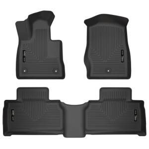 Husky Liners 2020 Ford Explorer Weatherbeater Black Front & 2nd Seat Floor Liners | 99321