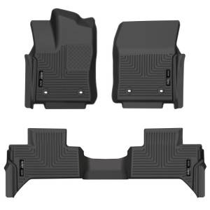 Husky Liners 2022 Toyota Tundra WeatherBeater Ext. Cab DC Front & 2nd Seat Floor Liner - Blk | 99471