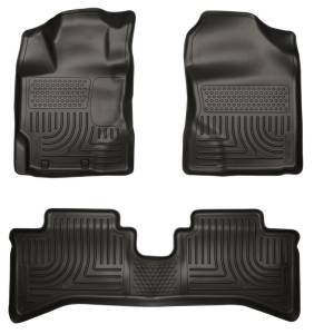 Husky Liners - Husky Liners 2012 Toyota Prius c WeatherBeater Combo Black Floor Liners | 99501 - Image 3