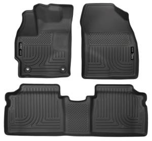 Husky Liners 2015 Toyota Prius WeatherBeater Black Front & 2nd Seat Floor Liners | 99511