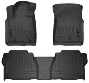 Husky Liners 14 Toyota Tundra Weatherbeater Black Front & 2nd Seat Floor Liners | 99581