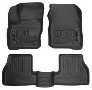 Husky Liners - Husky Liners 2016 Ford Focus Weatherbeater Front and 2nd Seat Floor Liners - Black | 99771 - Image 2