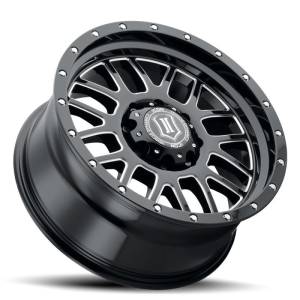 ICON Alpha 20x9 8x170 0mm Offset 5in BS Gloss Black Milled Spokes Wheel | 1220908150GBMW - Image 2