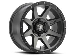 ICON Rebound 17x8.5 6x5.5 25mm Offset 5.75in BS 95.1mm Bore Titanium Wheel | 1817859057TT
