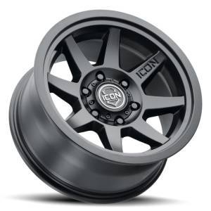 ICON Rebound 17x8.5 6x5.5 0mm Offset 4.75in BS 106.1mm Bore Satin Black Wheel | 1917858347SB - Image 2