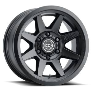 ICON Rebound 17x8.5 6x5.5 25mm Offset 5.75in BS 95.1mm Bore Satin Black Wheel | 1917859057SB