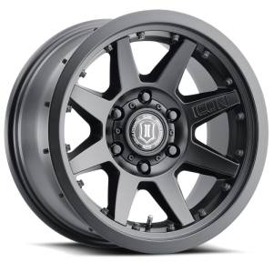 ICON Rebound Pro 17x8.5 5x5 -6mm Offset 4.5in BS 71.5mm Bore Satin Black Wheel | 21817857345SB