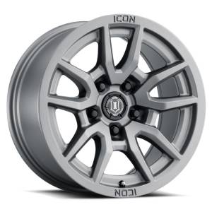 ICON Vector 5 17x8.5 5x150 25mm Offset 5.75in BS 110.1mm Bore Titanium Wheel | 2617855557TT