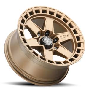 ICON Raider 17x8.5 6x135 6mm Offset 5in BS Satin Brass Wheel | 3417856350BS - Image 4