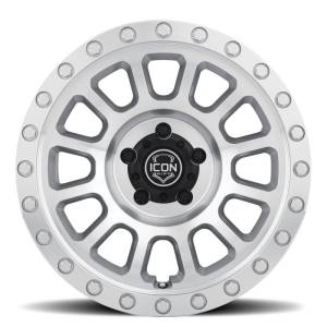 ICON Hulse 17 X 8.5 6 X 135 6mm Offset 5in BS Silver Machined | 8017856350SM - Image 3