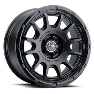 ICON Alloys Rancho 20x9 / 5x5 / -12mm / 4.5in BS DBL Black Wheel | 8420907345DB - Image 1
