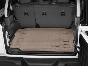 WeatherTech - WeatherTech 2018+ Jeep Wrangler Unlimited JL No w/o Subwoofer Cargo Liners - Tan | 411109 - Image 2