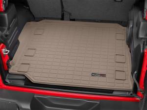 WeatherTech - WeatherTech 2018+ Jeep Wrangler Unlimited JL w/Subwoofer Cargo Liners - Tan | 411188 - Image 2