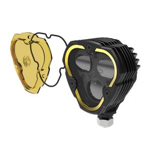 KC Hilites - KC HiLiTES FLEX ERA 3 Dual Mode SAE Fog Light - Single Light Master Kit (w/Clear + Yellow Lens) | 1284 - Image 13