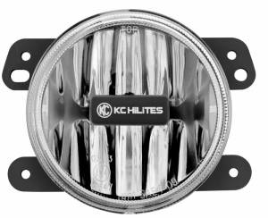 KC Hilites - KC HiLiTES 10-18 Jeep JK 4in. Gravity G4 LED Light 10w SAE/ECE Clear Fog Beam (Single) | 1497 - Image 4