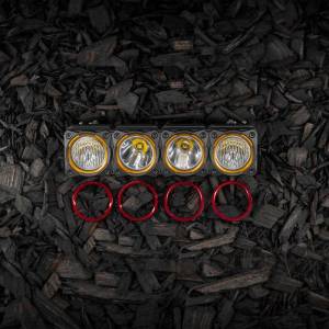 KC Hilites - KC HiLiTES FLEX ERA LED Light Bar Bezel Kit for 10in. Segments - Red | 30579 - Image 5
