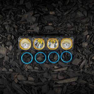 KC Hilites - KC HiLiTES FLEX ERA LED Light Bar Bezel Kit for 10in. Segments - Blue | 30580 - Image 7