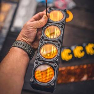 KC Hilites - KC HiLiTES FLEX ERA LED Light Bar Bezel Kit for 10in. Segments - Gloss Black | 30581 - Image 4