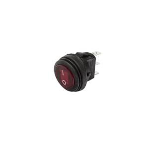 KC Hilites - KC HiLiTES Illuminated LED 10A Round Rocker Light Switch - Red | 3113 - Image 6