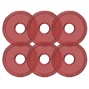 KC Hilites - KC HiLiTES Cyclone V2 LED - Replacement Lens - Red - 6-PK | 4413 - Image 1