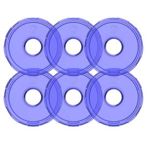 KC Hilites - KC HiLiTES Cyclone V2 LED - Replacement Lens - Blue - 6-PK | 4414 - Image 1