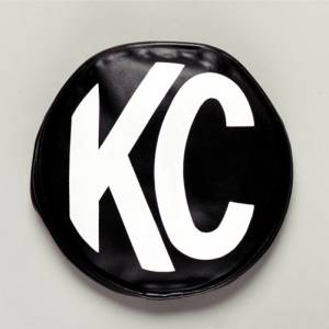 KC Hilites - KC HiLiTES 6in. Round Soft Cover (Pair) - Black w/Yellow KC Logo | 5102 - Image 3