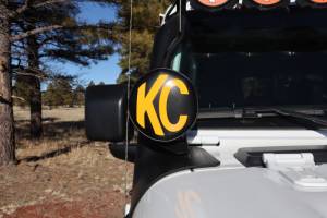 KC Hilites - KC HiLiTES 6in. Round Soft Cover (Pair) - Black w/Yellow KC Logo | 5102 - Image 16