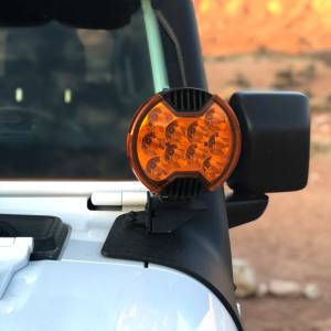 KC Hilites - KC HiLiTES 6in. Light Shield for SlimLite LED - Amber | 5104 - Image 9
