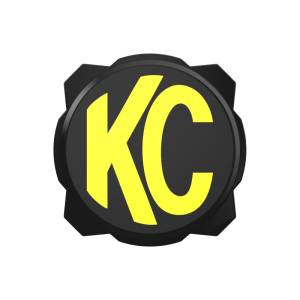 KC Hilites - KC HiLiTES 6in. Hard Cover for Gravity Pro6 LED Lights (Single) - Black w/Yellow KC Logo | 5111 - Image 1