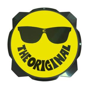 KC Hilites - KC HiLiTES 6in. Hard Cover for Gravity Pro6 LED Lights (Single) - Smiley Face- Yellow/Black KC Logo | 5114 - Image 2