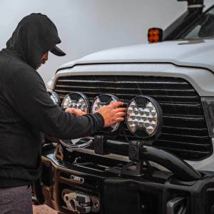 KC Hilites - KC HiLiTES SlimLite 8in. LED Light Shield (Shield Only) - Clear | 5207 - Image 4