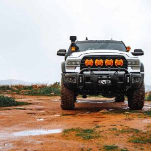 KC Hilites - KC HiLiTES SlimLite 8in. LED Light Shield (Shield Only) - Amber | 5208 - Image 2